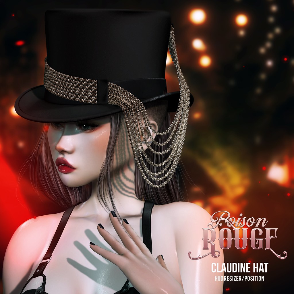 POISON ROUGE Claudine Hat @The Fifty