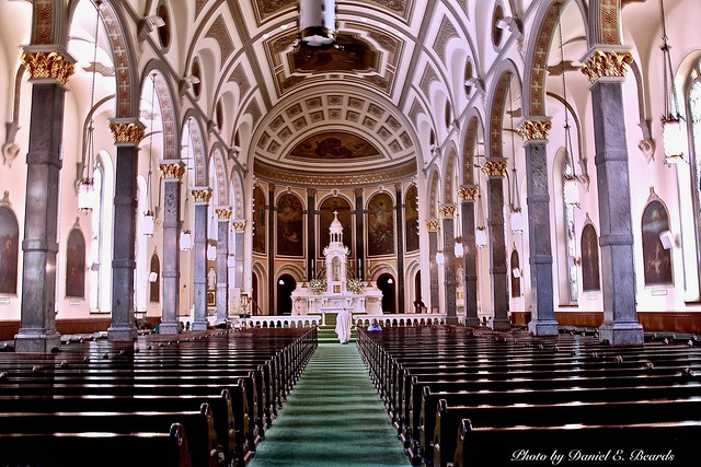 Interior of Sacred Heart Catholic Church in Trenton
