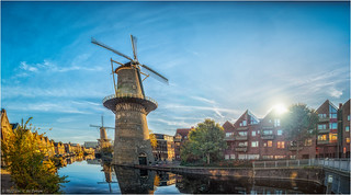 Windmill 'De vrijheid' and 'De Noormolen' in the background