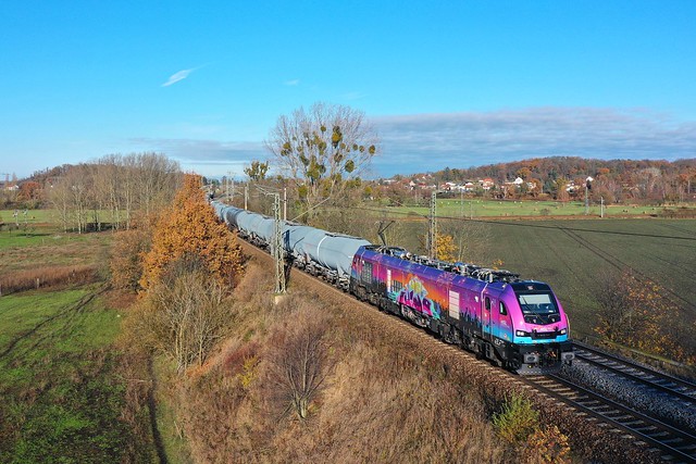 HSL 2019 307 + Kesselwagenzug/ketelwagentrein/tank car train  - Golm