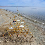 King of the Tetrahedron Some self-portraits taken with my drone on the tetrahedron here at Bombay Beach.
#bombaybeach #saltonsea