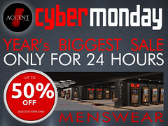 ! Accent ~ CYBER MONDAY 2023 up to 50% OFF