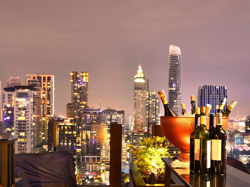 Non-touristy Things to do in Bangkok - Rooftop drinks