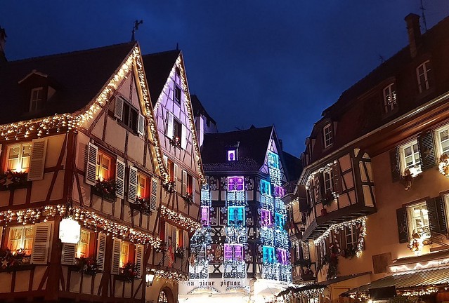 Les illuminations du marché de Noël de Colmar