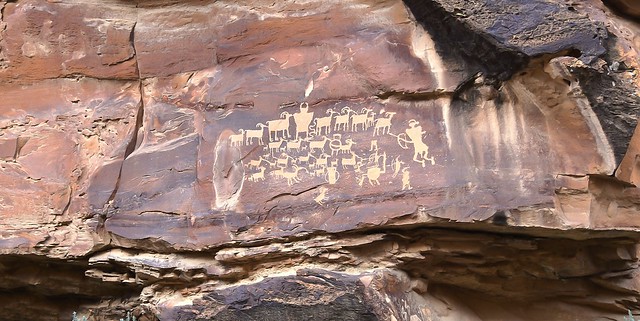 Fremont Rock Art. Nine Mile Canyon, Utah.