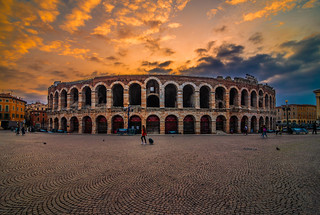 Arena Di Verona at sunrise