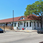 Old Atlantic Coast Line Railroad Depot, Tarpon Springs Depot once served a railroad line that once ran down the street in front of the station. The depot, now a museum, is part of the Tarpon Springs Historic District.