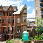 the strange half-house on St. Patrick street in Toronto in Toronto, Canada 