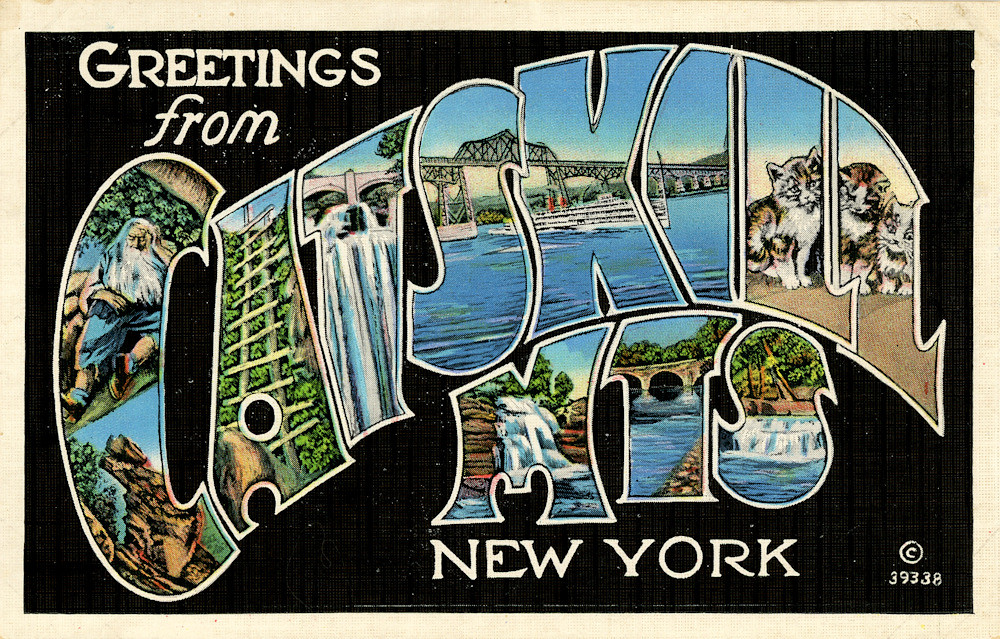 Greetings from Catskill Mountains, New York - Large Letter Postcard