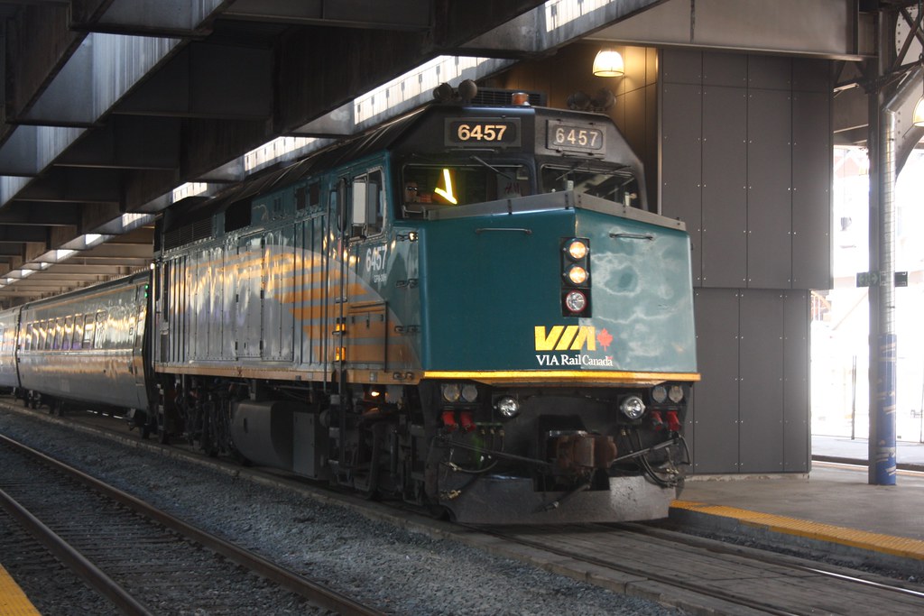 VIA Rail EMD F40PH-2 / GPA-30H No 6457 - Toronto, Ontario - Canada