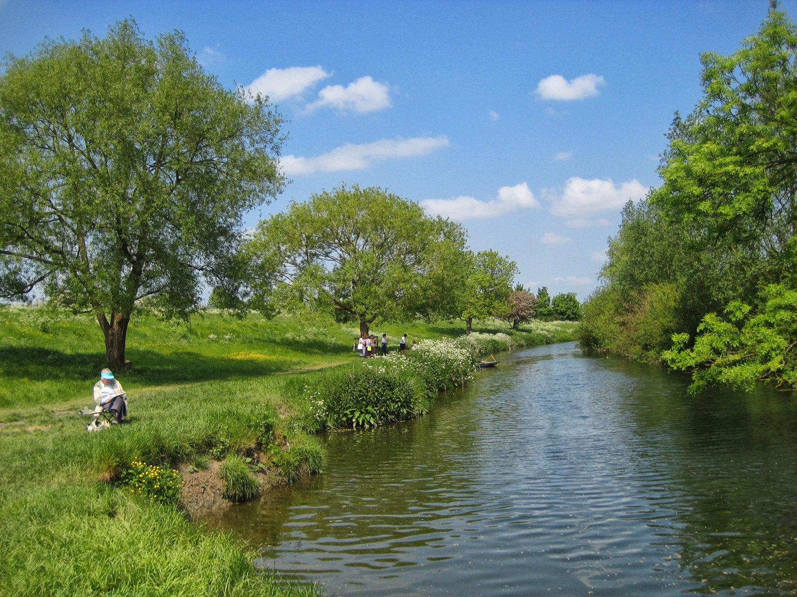 The banks of the River Cam at Grantchester, Cambridgeshire