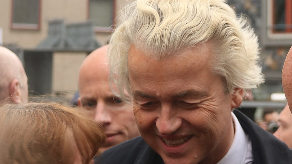 Image of Gert Wilders in The Netherlands. Credit: Peter van der Sluijs 