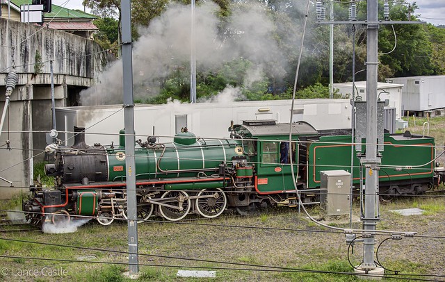 Queensland Rail heritage steam train class BB18 1/4 number 1089.