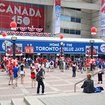 Rogers Centre is the home of the Toronto Blue Jays baseball team in Toronto, Canada 