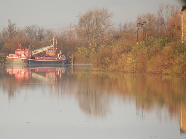 The Hood moored on the River Trent Gainsborough