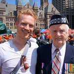 a true honour meeting a Canadian war veteran who liberated the Netherlands in Toronto, Canada 