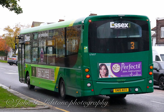 First Essex (Chelmsford) Wright StreetLite 47657, SN15 AEX with poppu