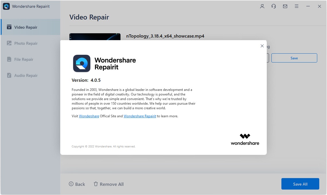 Working with Wondershare Repairit 4.0.5.4 full license