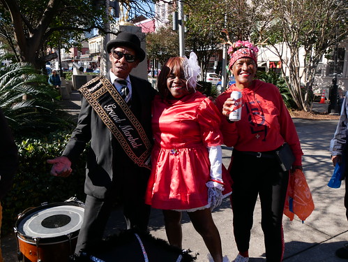 Baby Dolls at WWOZ's moving day second line parade - Nov. 28, 2023. Photo by Louis Crispino.