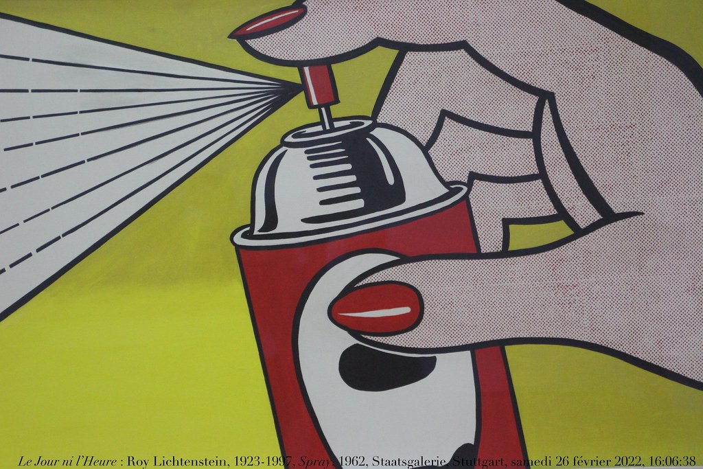 Le Jour ni l’Heure 1289 : Roy Lichtenstein, 1923-1997, Spray, 1962, Staatsgalerie, Stuttgart, Wurtemberg, samedi 26 février 2022, 16:06:38