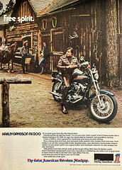 1974 Harley-Davidson ad in Playboy Magazine.
