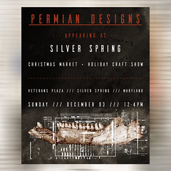 Permian Designs showcase as part of the "Silver Spring Christmas Market + Holiday Craft Show" - Promo Flyer [01]