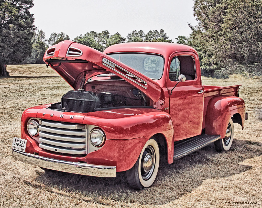 A 1949 Ford Pickup Truck at the 2023 Sully Antique Car Show