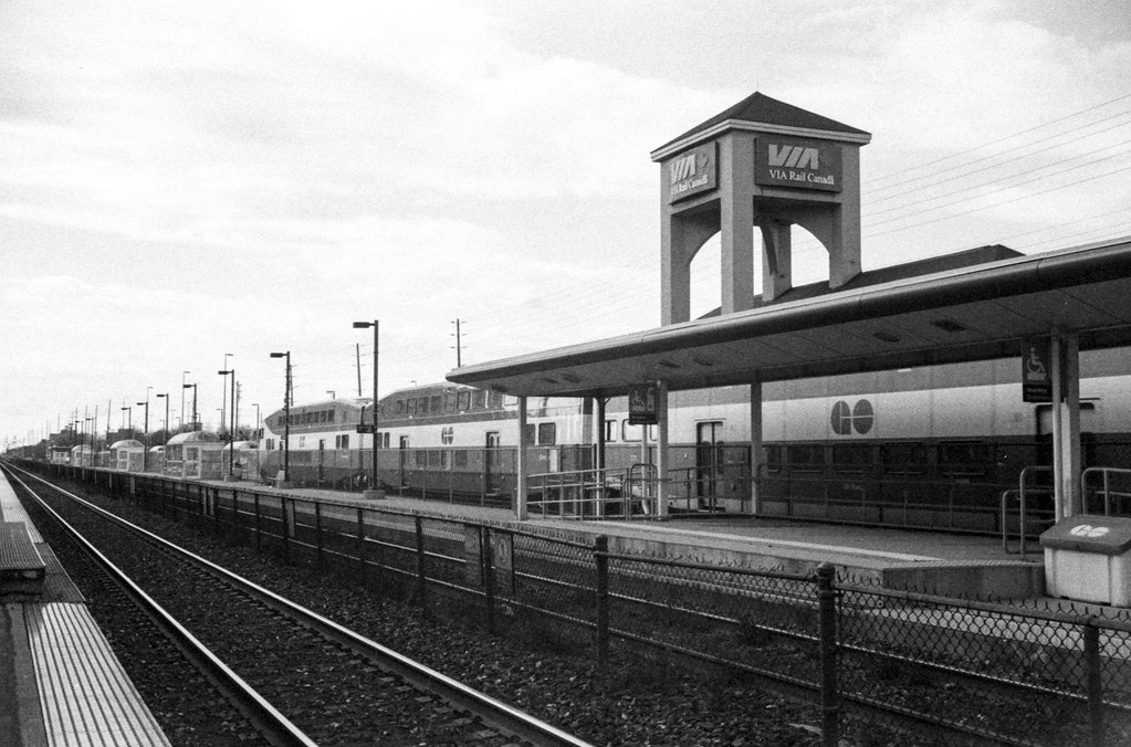 Oakville GO Station on Platform Three Nov 2023