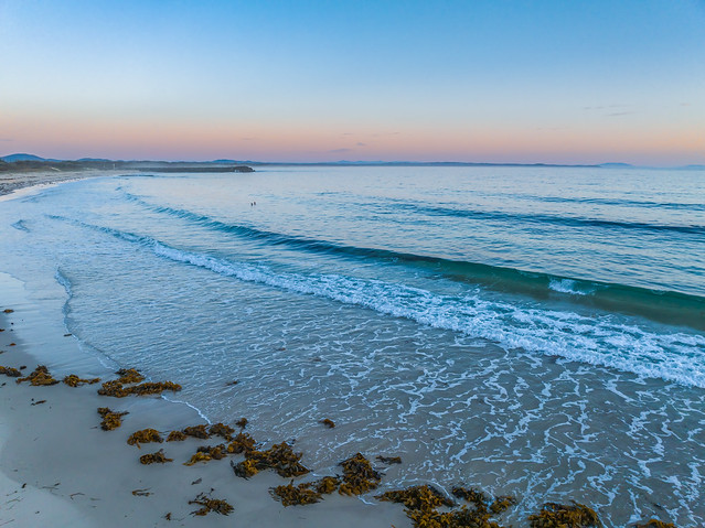 Sunrise seascape at Forster Beach