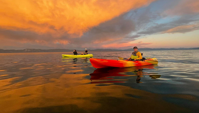 Sunset Kayak Tour on Lake Tahoe