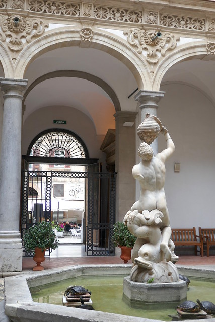 Petit atrium, Musée archéologique régional Antonino Salinas, Palerme, Sicile, Italie.