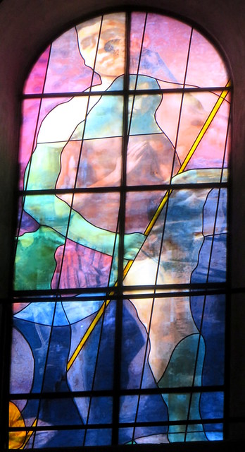 Le Baptême de Jésus et les tentations, 2013, cathédrale Saint Etienne (XIe-XIe), Cahors, Lot, Occitanie, France.
