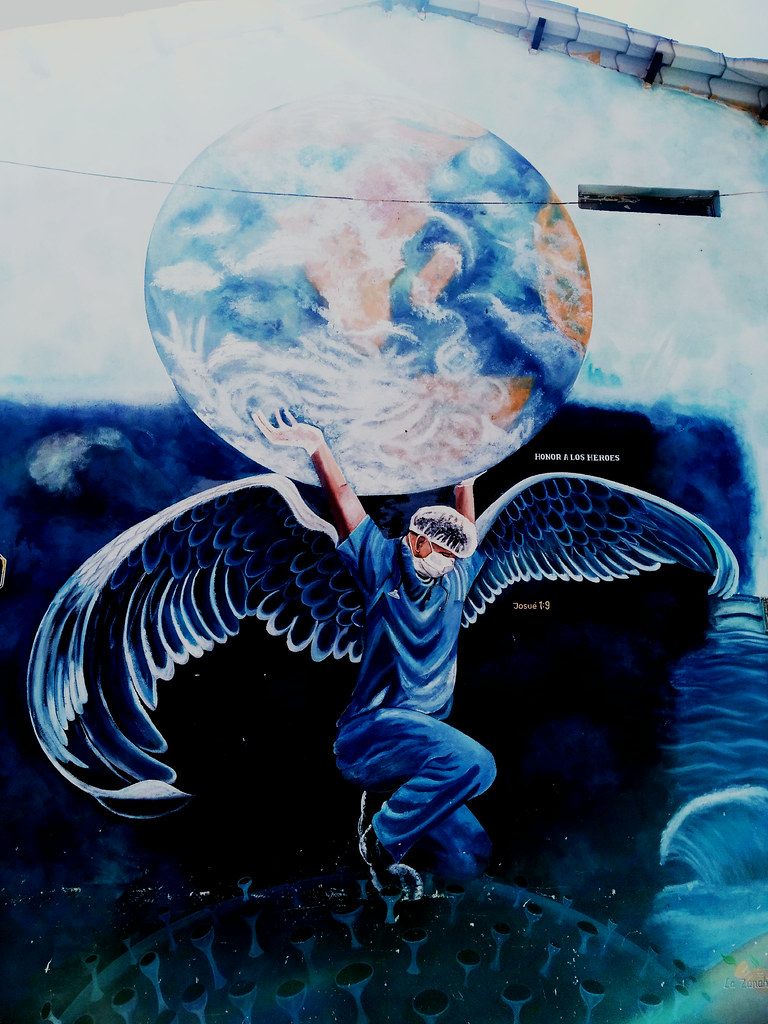 street art in panajachel, lake atitlan, guatemala