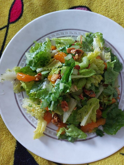 Orange & Candied Almond Salad (Vegan)