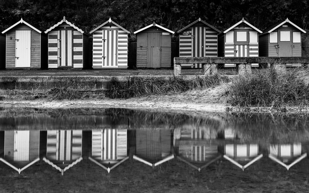 Lowestoft Beach Hut Reflections