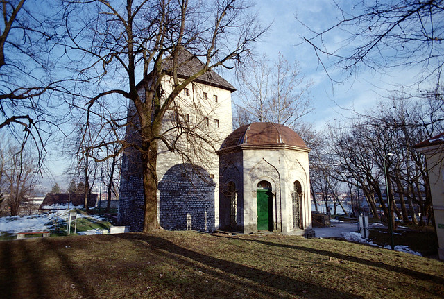 Tower and a mausoleum