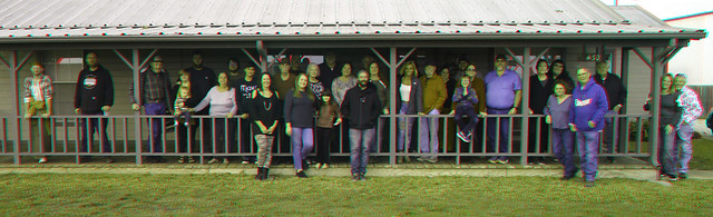 2023 THANKSGIVING 3D CROWD PORTRAIT RED CYAN ANAGLYPH
