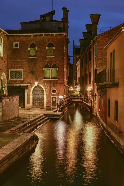 *at the blue hour in Venice*