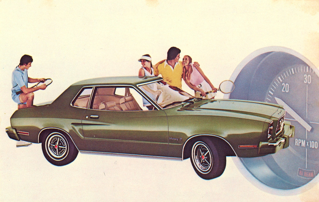1975 Mustang II, Promotional Postcard from Barile Ford - Valparaiso, Indiana