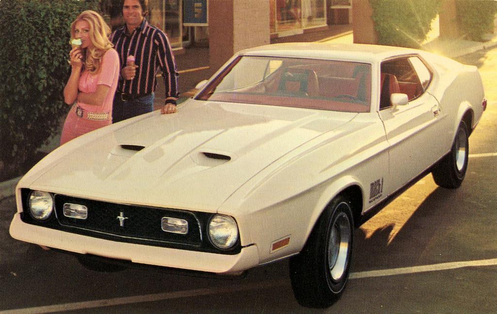 1972 Mustang Mach I, Promotional Postcard from Barile Ford - Valparaiso, Indiana