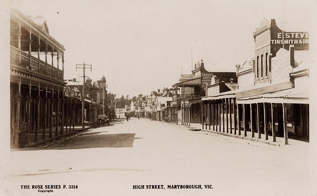 High Street, Maryborough, Victoria - circa 1920s