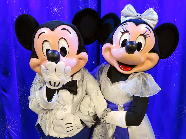 Mickey and Minnie Mouse