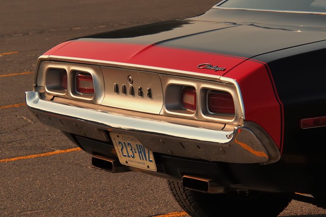 Dodge Challenger pony car, c1973, Armbro Heights, Brampton, Ontario