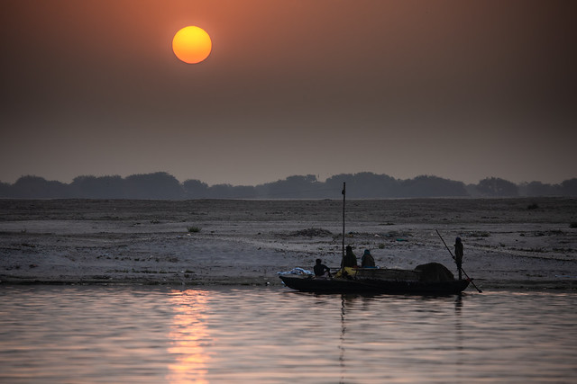 Sunrise At The Ganges River, Varanasi