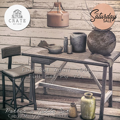 crate Potters Table Set for The Saturday Sale!