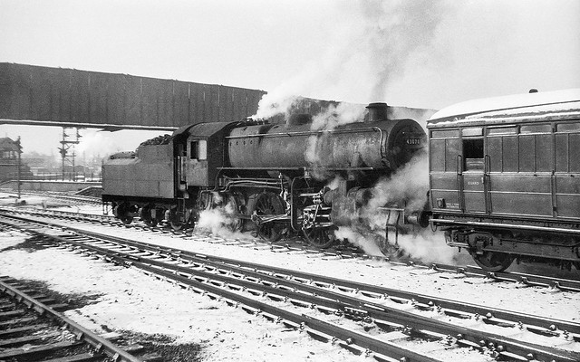 Ivatt 4MT BR 43070 at Sheffield Midland Station c1957-1960
