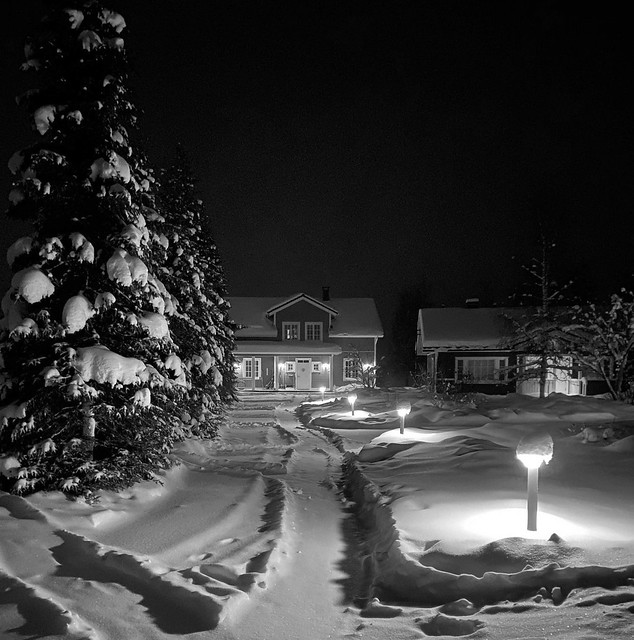Black & White, Äkäslompolo, Kolari, Lapland, Finland.