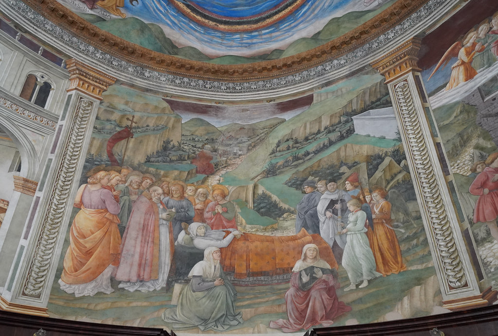 Scenes from the Life of the Virgin Mary-Dormitio Virginis by Filippo Lippi, Spoleto Cathedral (Umbria)