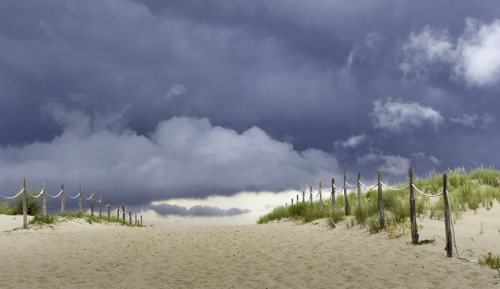 Storm Clouds at the Beach.