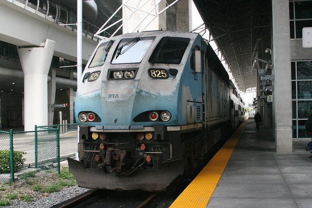 Tri-Rail Brookville BL36PH series in Miami Airport.Sta, Miami, Florida, US /Nov 24, 2023